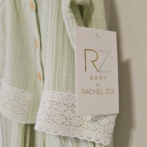 RZ Baby by Rachel Zoe Mint Green Boho Set w/ Hat – 12M (NWT - Picture 8 of 15